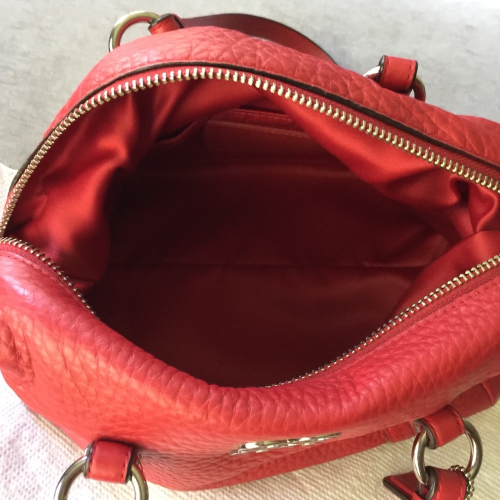Coach little red bag purse mini satchel - Picture 7 of 7